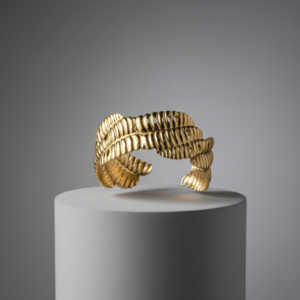 premium gold finish |elegant gold finish adjustable bracelet for women | stylish open cuff designer bangle