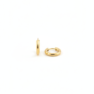 premium gold finish | classic huggie hoop earrings