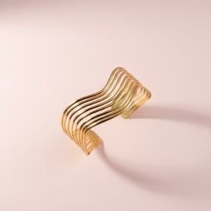 premium gold finish |multi layer open bracelet | stylish party & daily wear jewellery