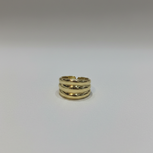 premium gold finish | elegant gold tone adjustable ring | trendy everyday jewellery