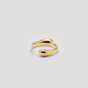 premium gold finish | minimal gold finish open adjustable ring