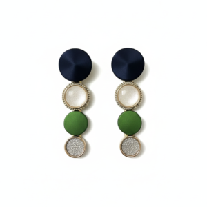 navy blue & green designer hair pin for women
