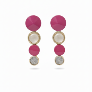 rose pink & gold designer hair pin for women