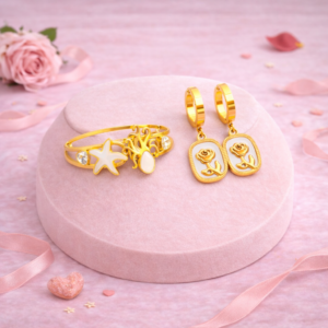 floral star elegance jewellery set