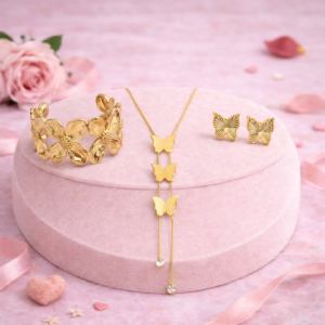 butterfly bloom luxury jewellery set
